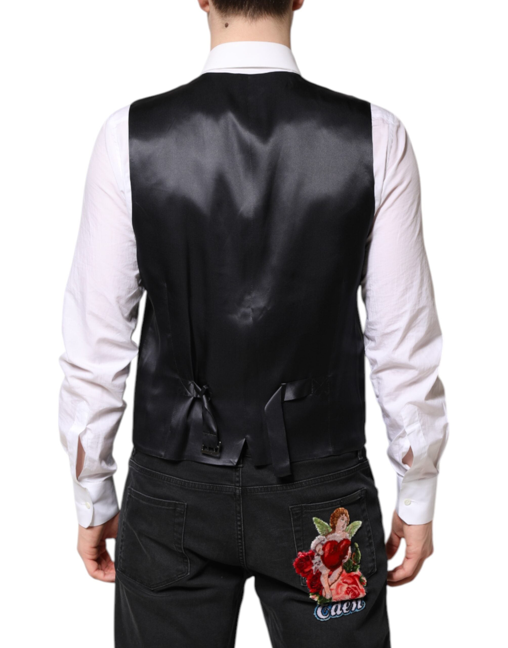 Dolce &amp; Gabbana Dunkelblauer MARTINI Wollanzug, 2-teilig