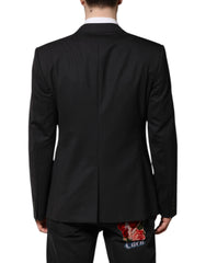 Dolce &amp; Gabbana Dunkelgraue MARTINI Einreiher-Jacke