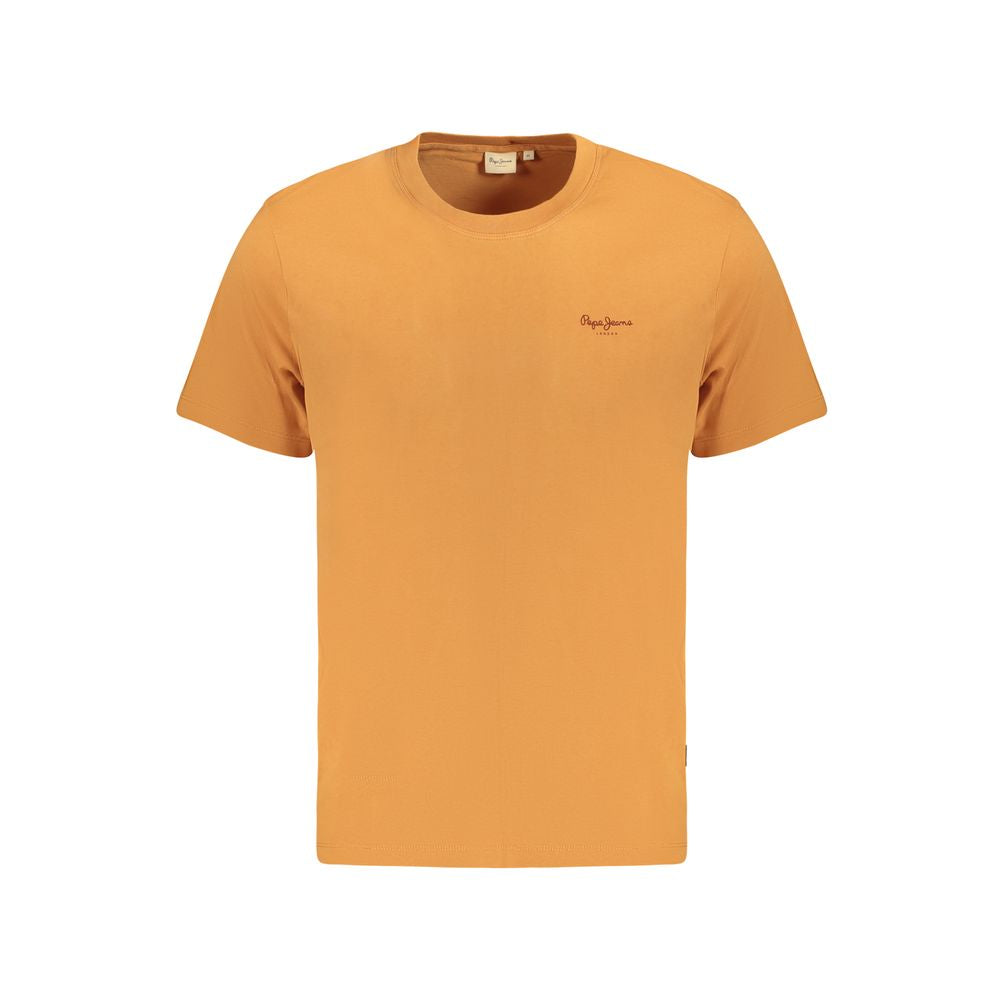 Pepe Jeans Orangefarbenes Baumwoll-T-Shirt