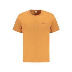 Pepe Jeans Orangefarbenes Baumwoll-T-Shirt