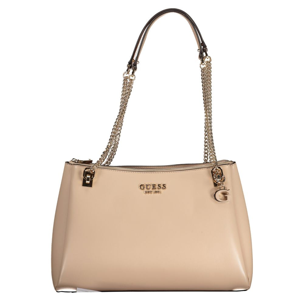 Sac à main Guess Jeans beige en polyéthylène