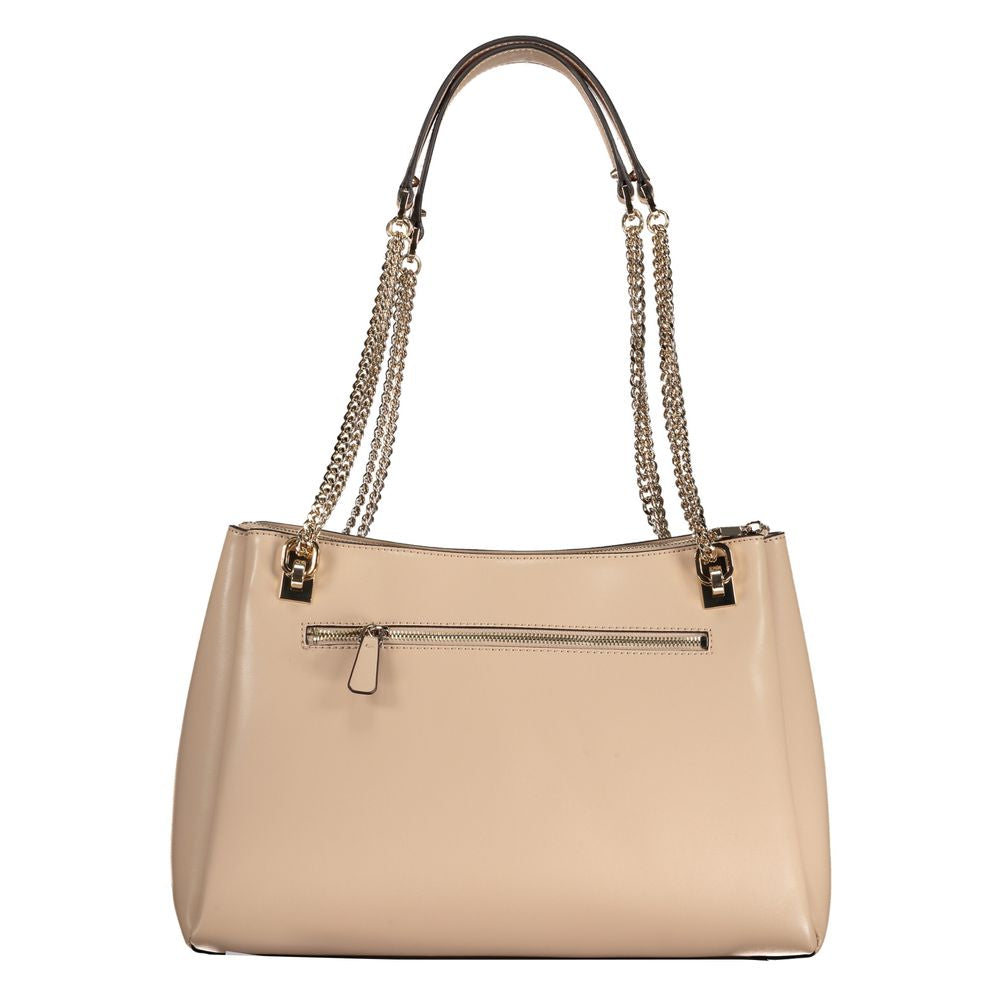 Sac à main Guess Jeans beige en polyéthylène