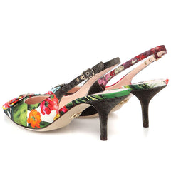 Sandale multicolore en polyester Dolce &amp; Gabbana