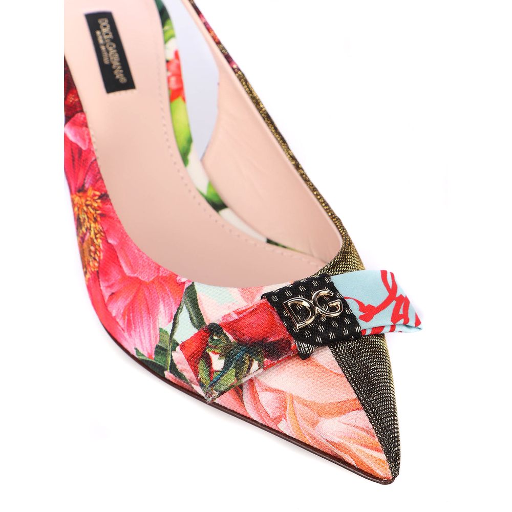 Sandale multicolore en polyester Dolce &amp; Gabbana