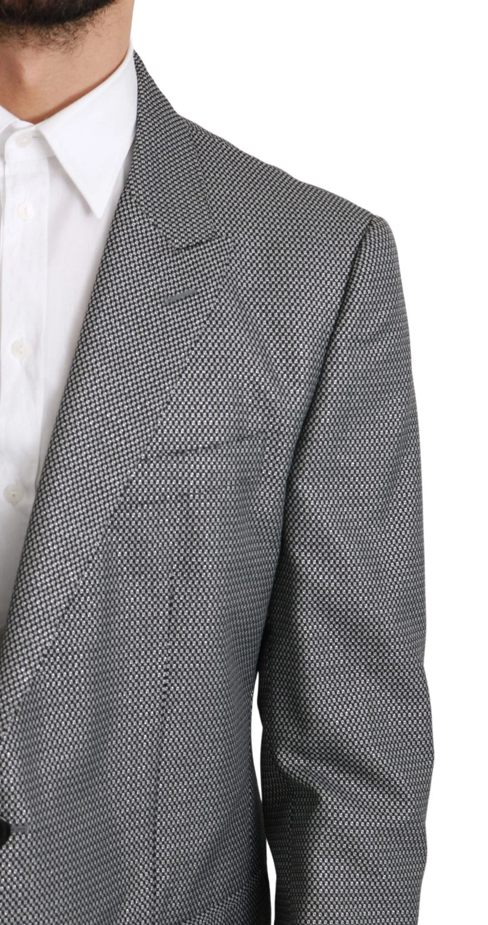 Dolce & Gabbana Gray Slim Fit Formal MARTINI Blazer - IT54 | XL