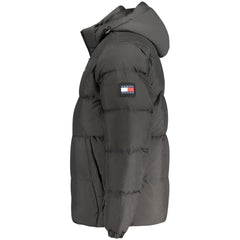 Tommy Hilfiger Herrenjacke aus schwarzem recyceltem Polyester