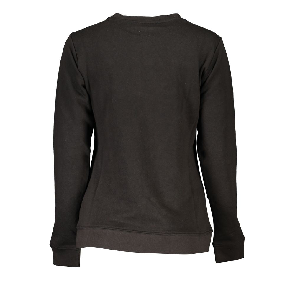 Cavalli Class schwarzer Baumwollpullover für Damen