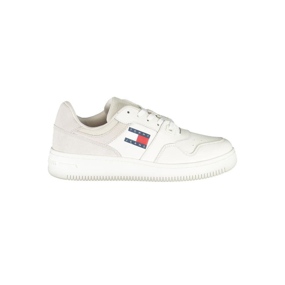 Baskets blanches en polyester Tommy Hilfiger