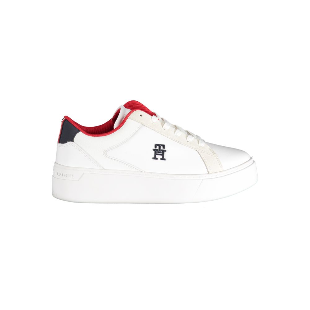 Baskets blanches en polyester Tommy Hilfiger