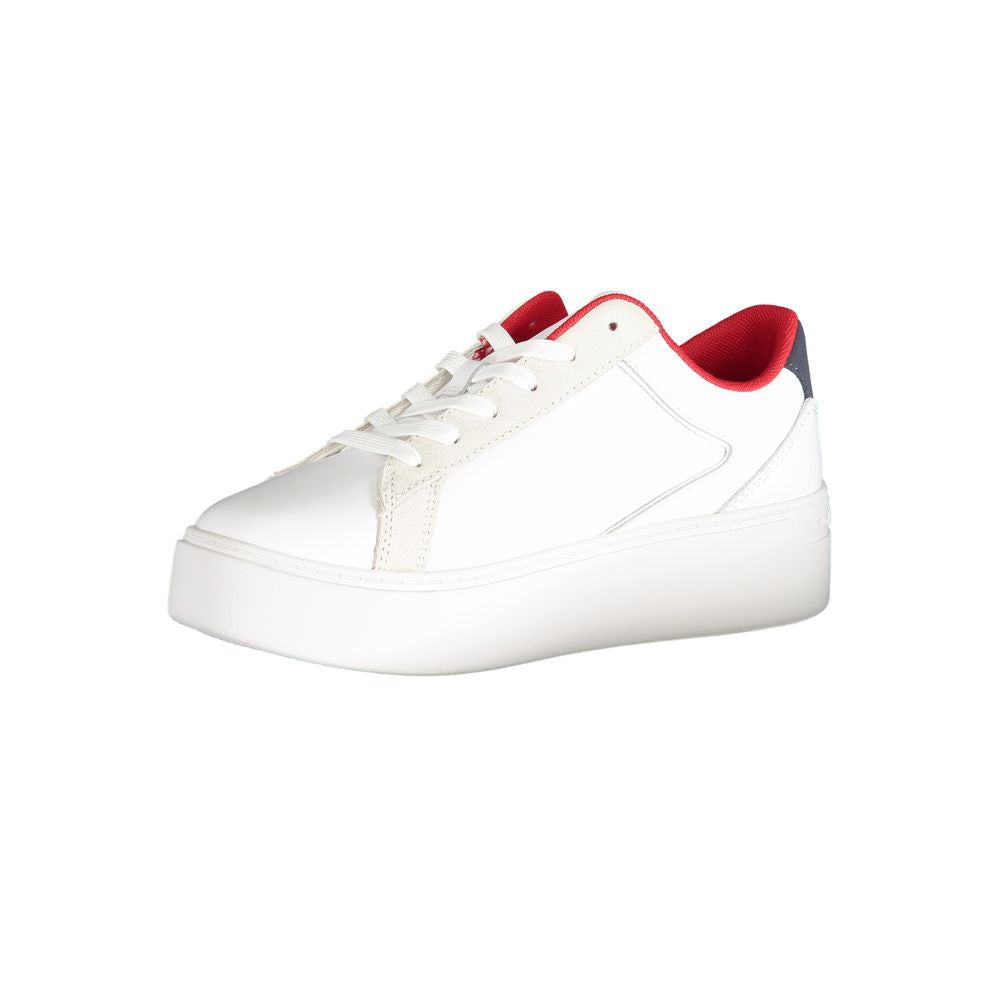 Baskets blanches en polyester Tommy Hilfiger