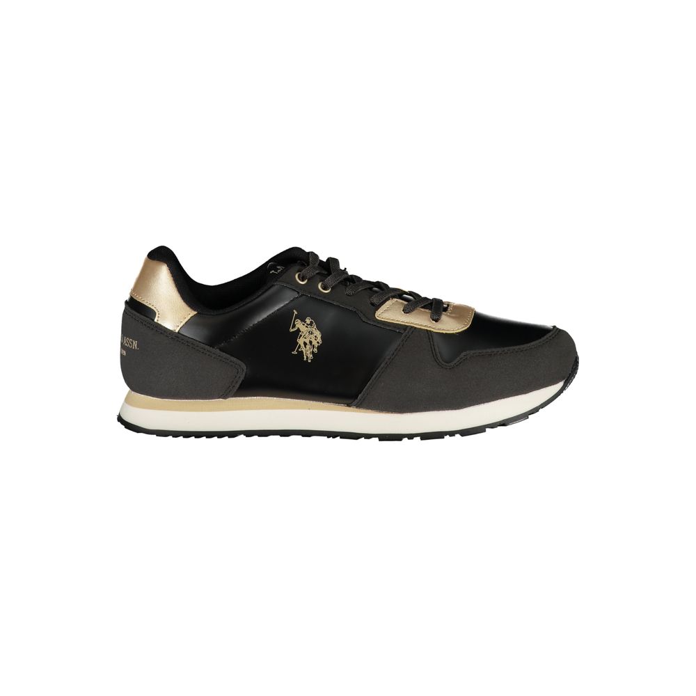 US POLO ASSN. Schwarzer Polyester-Sneaker