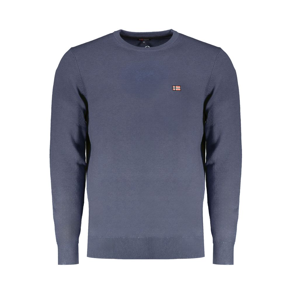 Pull en laine bleue pour homme, Norvège 1963
