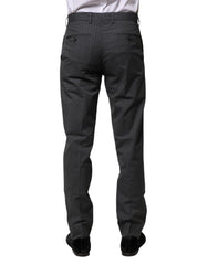 Pantalon habillé Dolce &amp; Gabbana en coton gris rayé