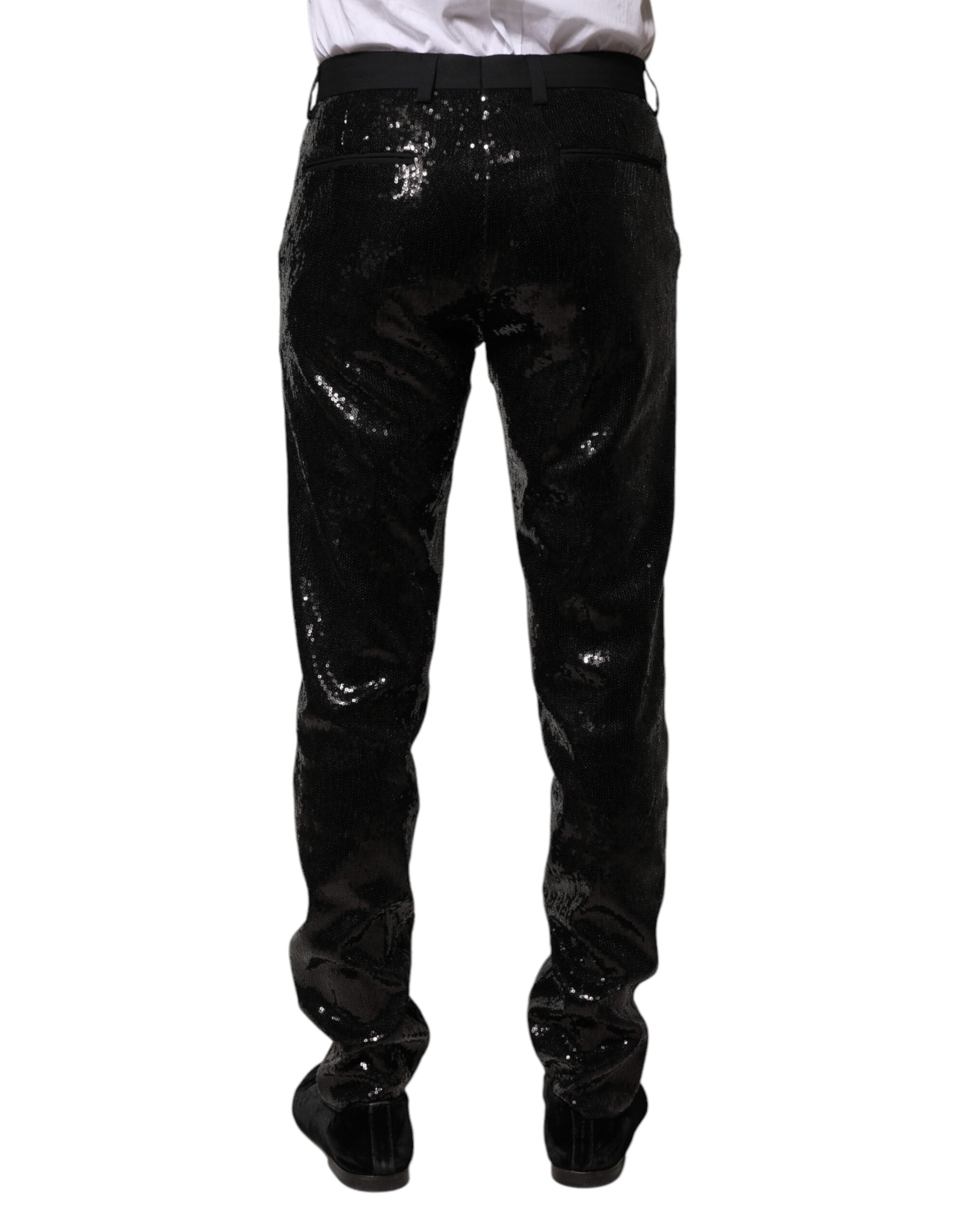 Pantalon Dolce &amp; Gabbana noir à sequins