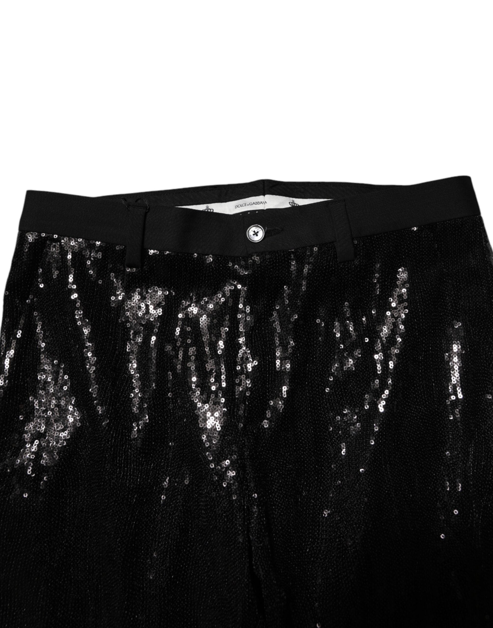 Pantalon Dolce &amp; Gabbana noir à sequins