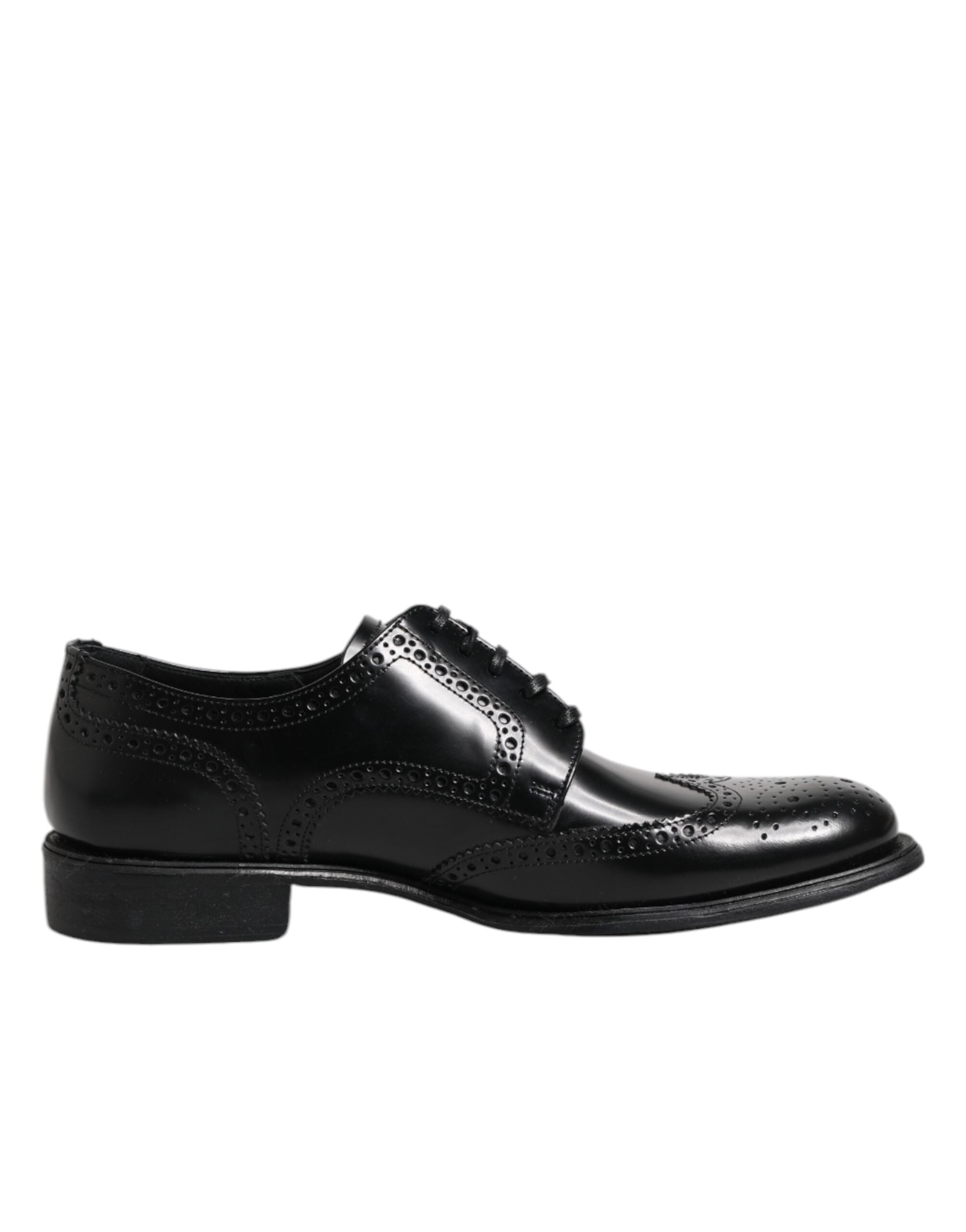 Dolce &amp; Gabbana Schwarze Derby-Schuhe aus Leder
