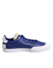 Baskets basses Nike PRM blanches et bleues à lacets, modèle Drop Type, blanches et bleues