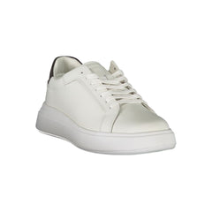 Calvin Klein Elegante weiße Schnürsneaker mit Kontrastmuster