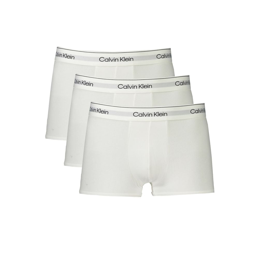 Calvin Klein Weiße Baumwoll-Boxershorts für Herren
