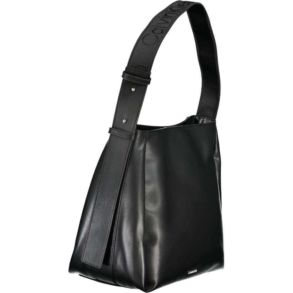 Calvin Klein Schwarze Polyester-Handtasche