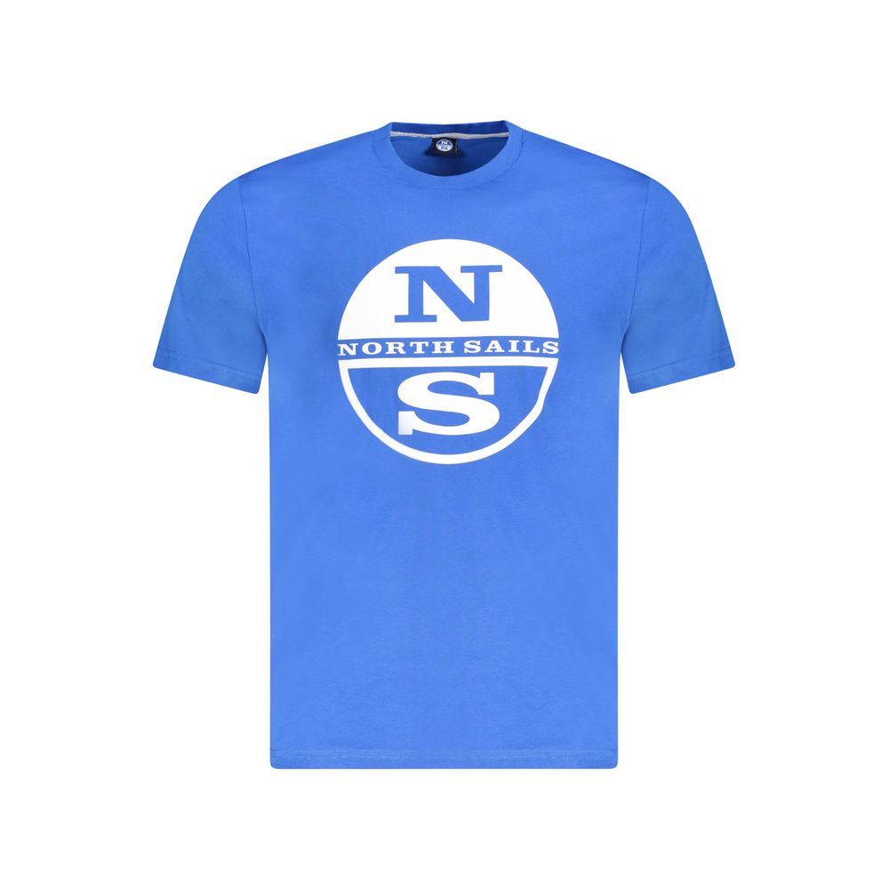 North Sails Herren-T-Shirt aus blauer Baumwolle