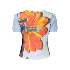 Desigual Blue Cotton Women T-Shirt