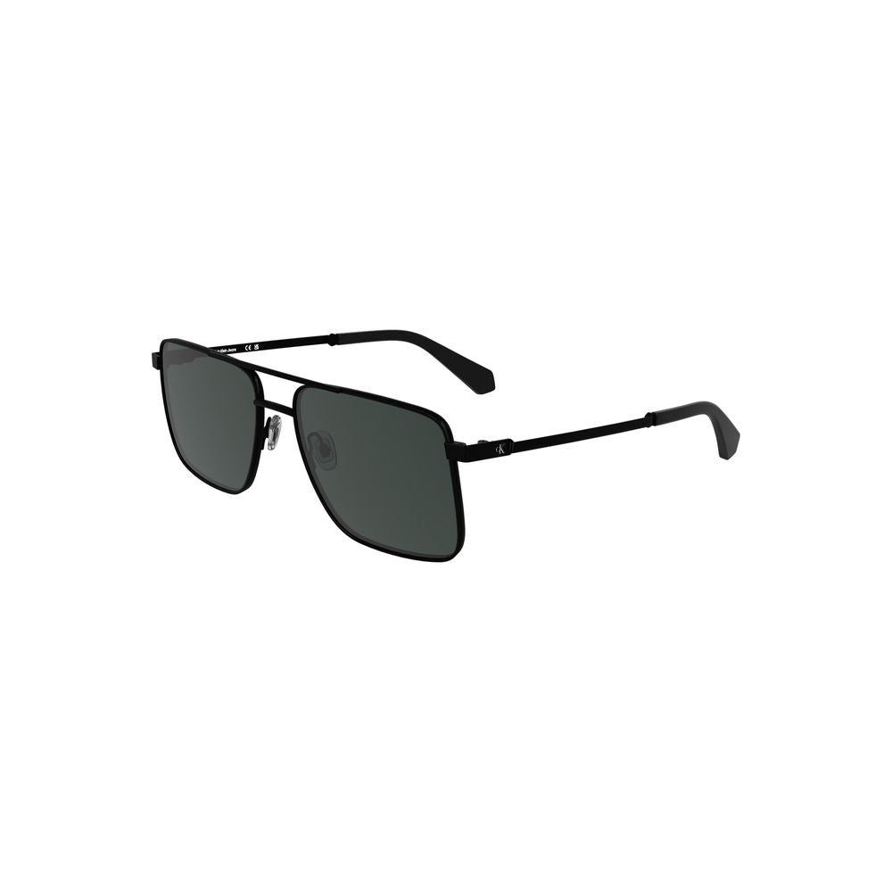 Calvin Klein Black Metal Herren-Sonnenbrille