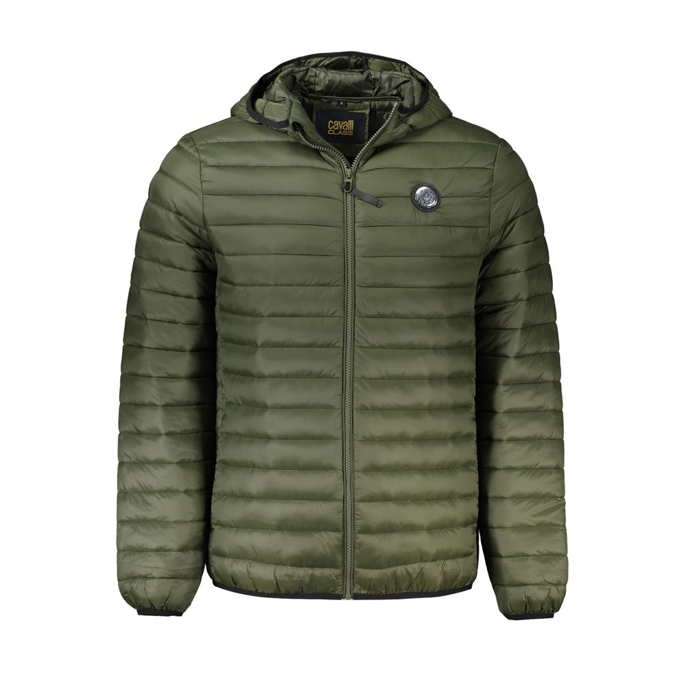 Cavalli Class Grüne Polyamid Herrenjacke