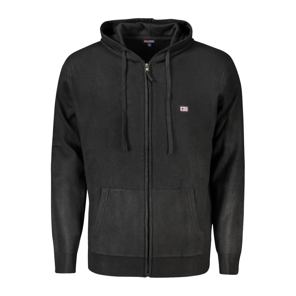 Schwarzer Polyamid-Herren-Cardigan von Norway 1963