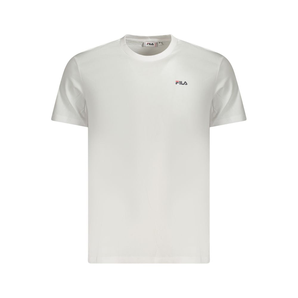 Fila Weißes Baumwoll-T-Shirt für Herren
