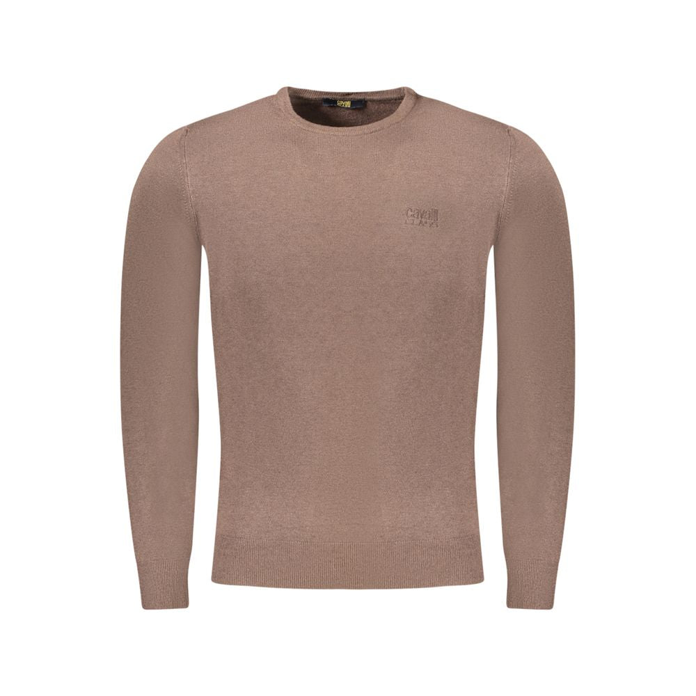 Cavalli Class Herrenpullover aus brauner Viskose
