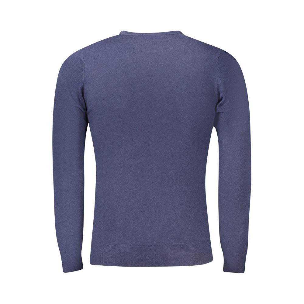 Cavalli Class Herrenpullover aus blauer Viskose