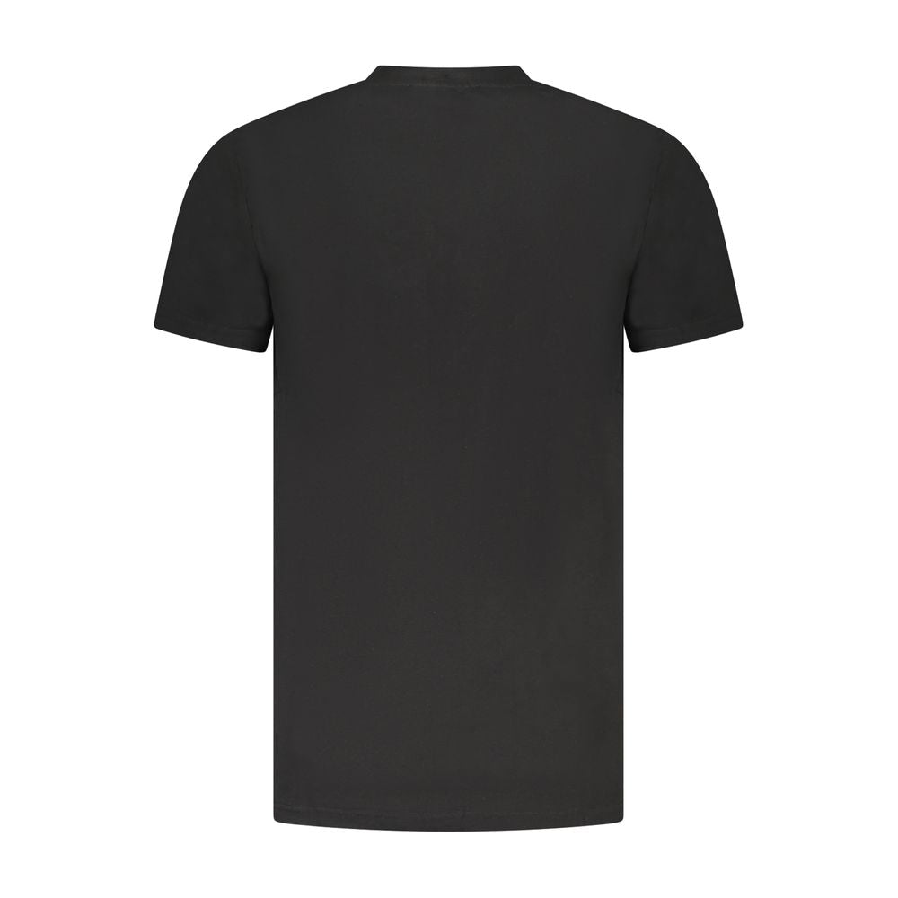 Cavalli Class Schwarzes Baumwoll-T-Shirt für Herren