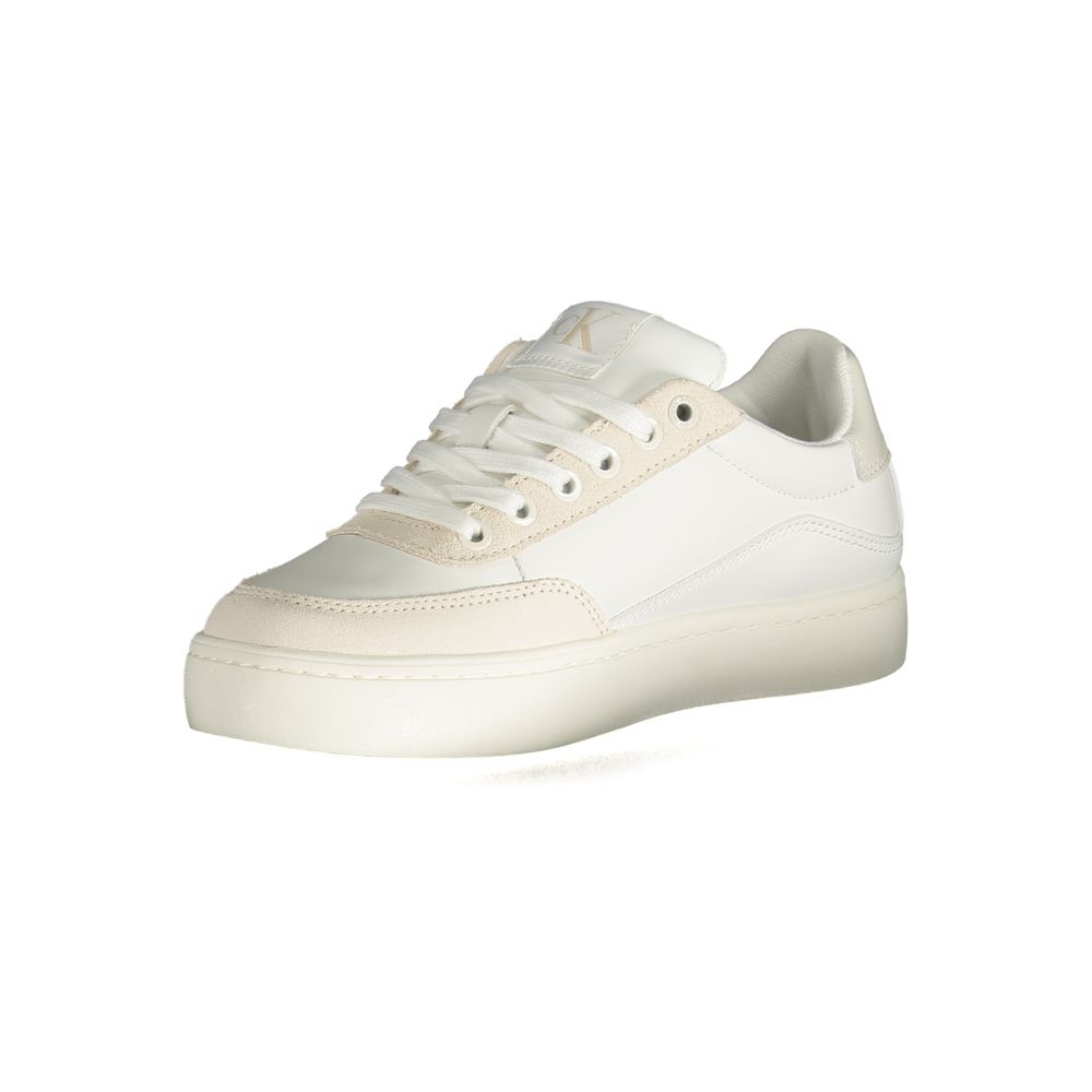 Baskets blanches en polyester Calvin Klein