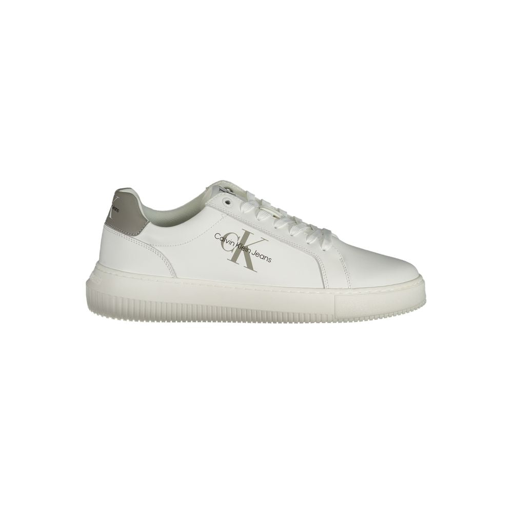 Calvin Klein Herren-Sneaker aus weißem Leder
