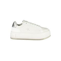 Baskets Calvin Klein en cuir blanc pour femme
