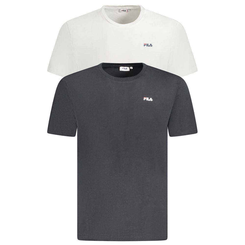 Fila Weißes Baumwoll-T-Shirt für Herren