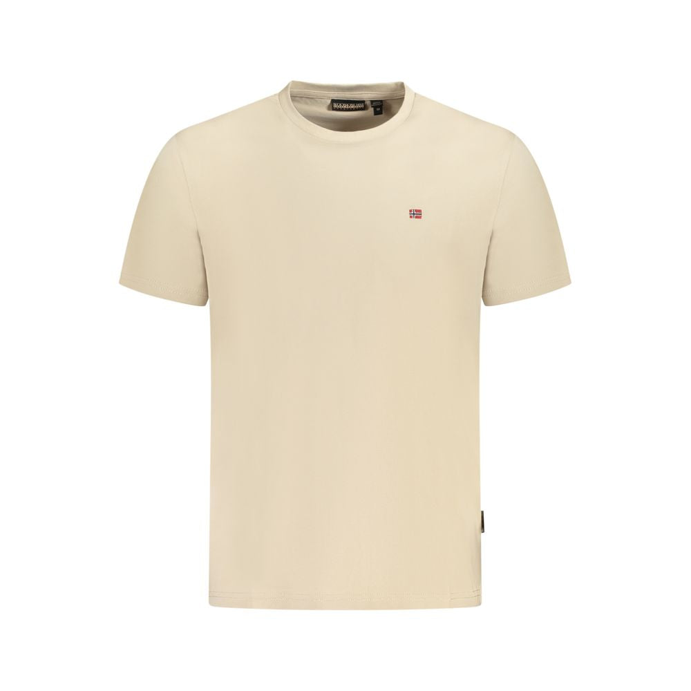 Napapijri T-shirt homme en coton beige