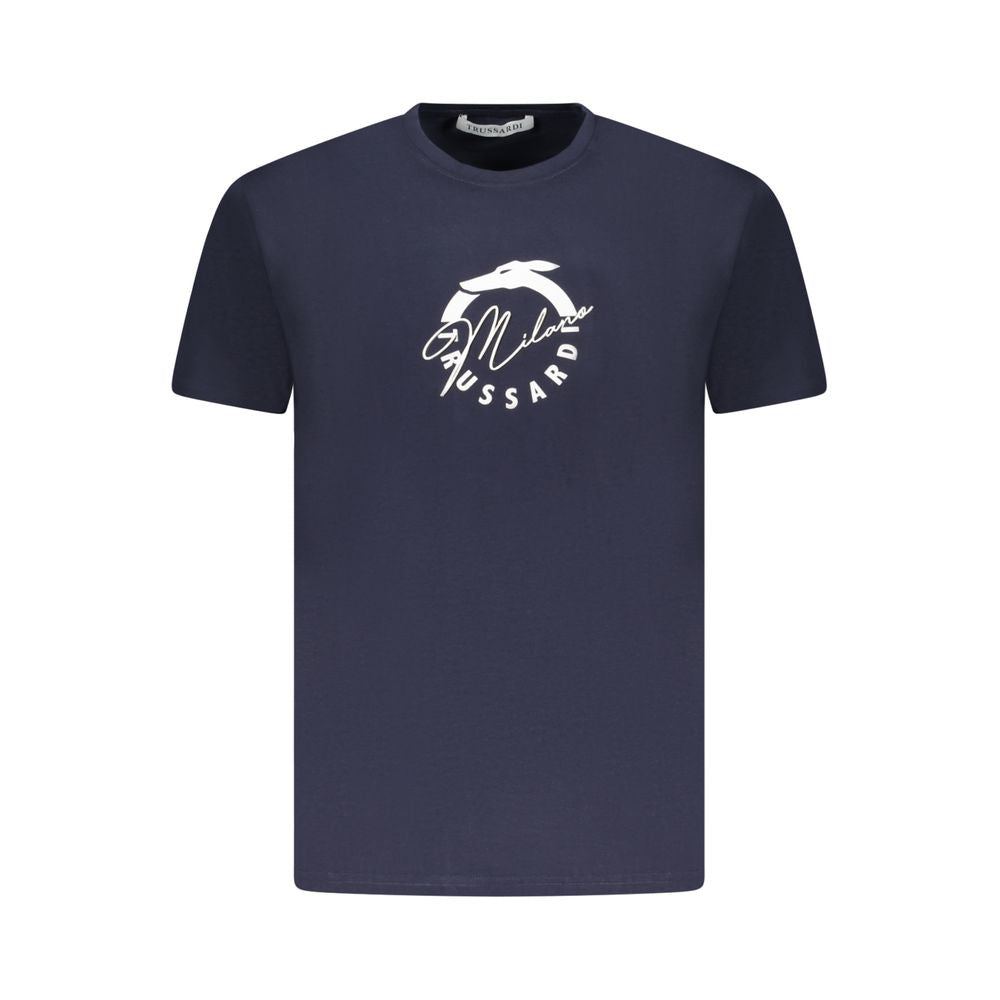 T-shirt homme Trussardi bleu en coton