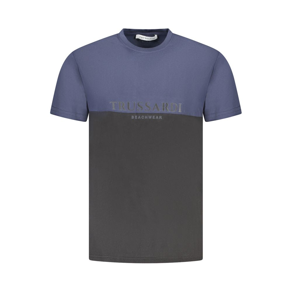 T-shirt homme Trussardi bleu en coton