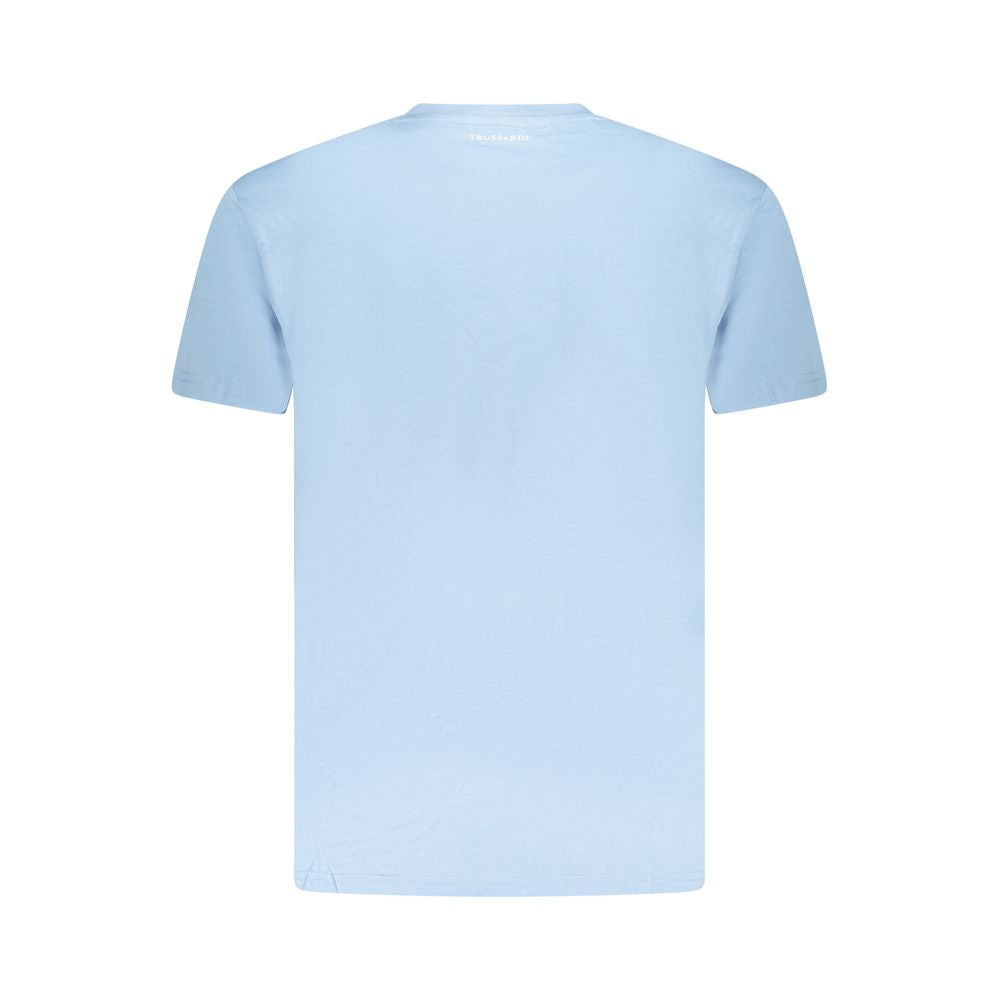 T-shirt homme Trussardi bleu clair en coton