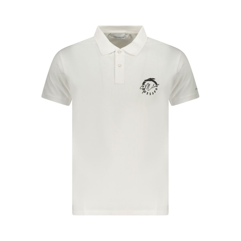 Polo homme Trussardi en coton blanc