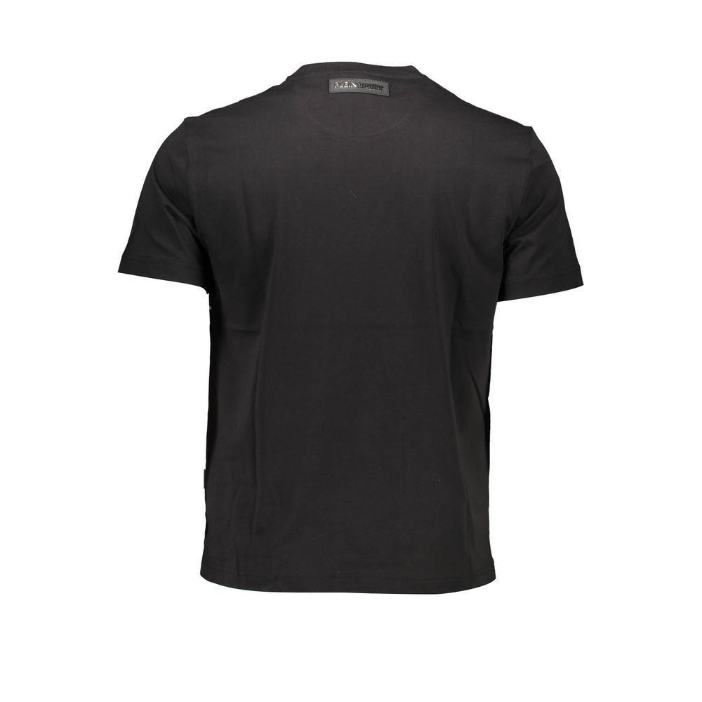 Plein Sport Schwarzes Baumwoll-T-Shirt für Herren