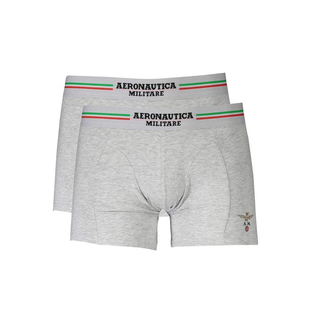 Boxer homme en coton marron Aeronautica Militare