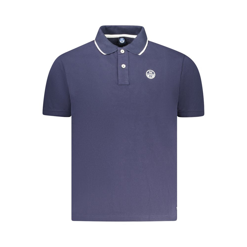 North Sails Herren-Poloshirt aus blauer Baumwolle