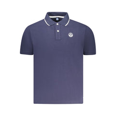 North Sails Herren-Poloshirt aus blauer Baumwolle