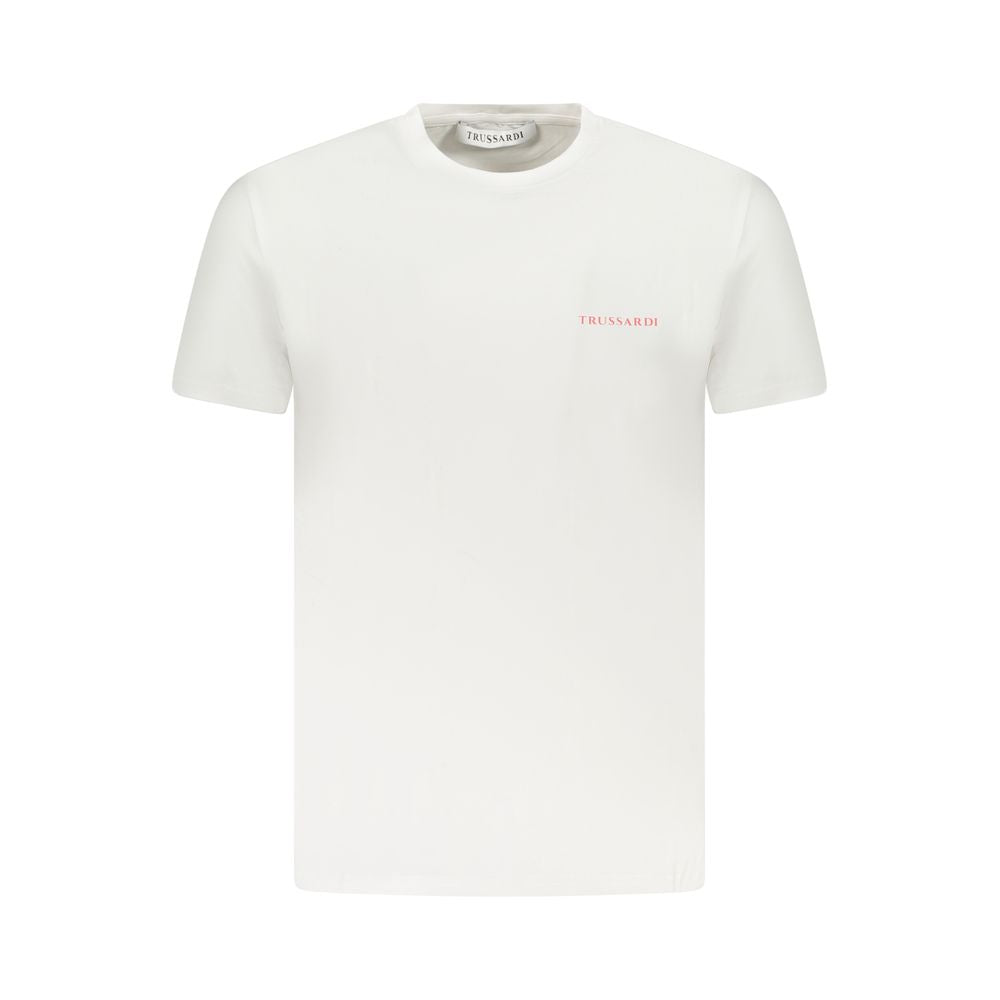T-shirt homme en coton blanc Trussardi