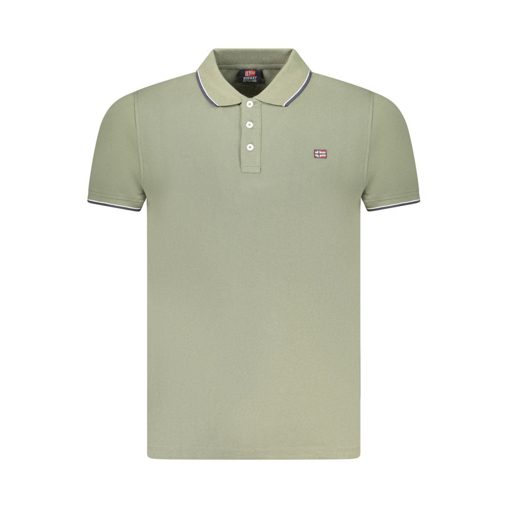 Polo homme en coton vert Norvège 1963