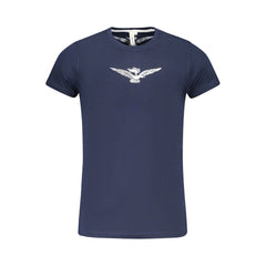 T-shirt en coton bleu Accademia Militare