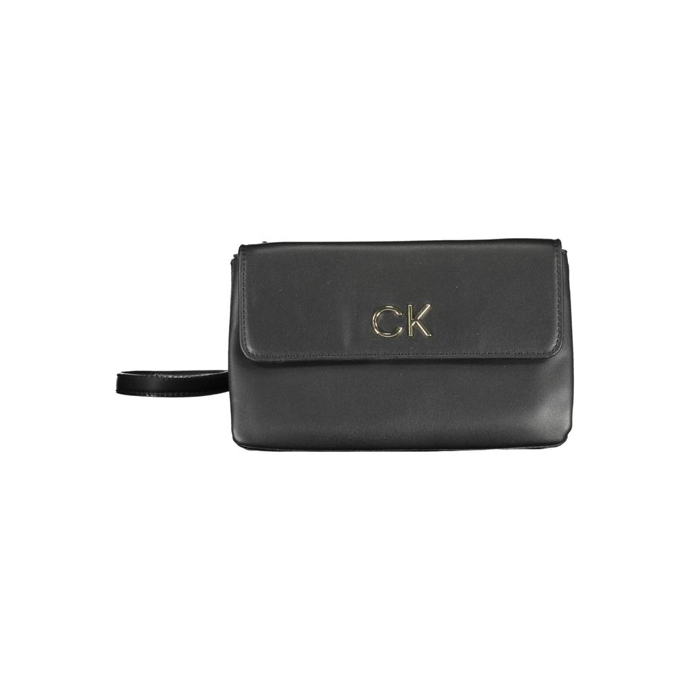 Calvin Klein Schwarze Polyester-Handtasche